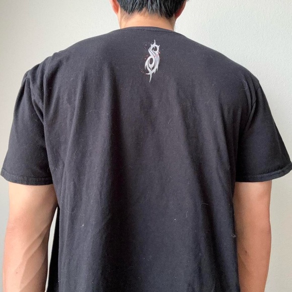 Slipknot "Wait & Bleed" Band AOP Graphics Black Tee Shirt - Picture 2 of 6